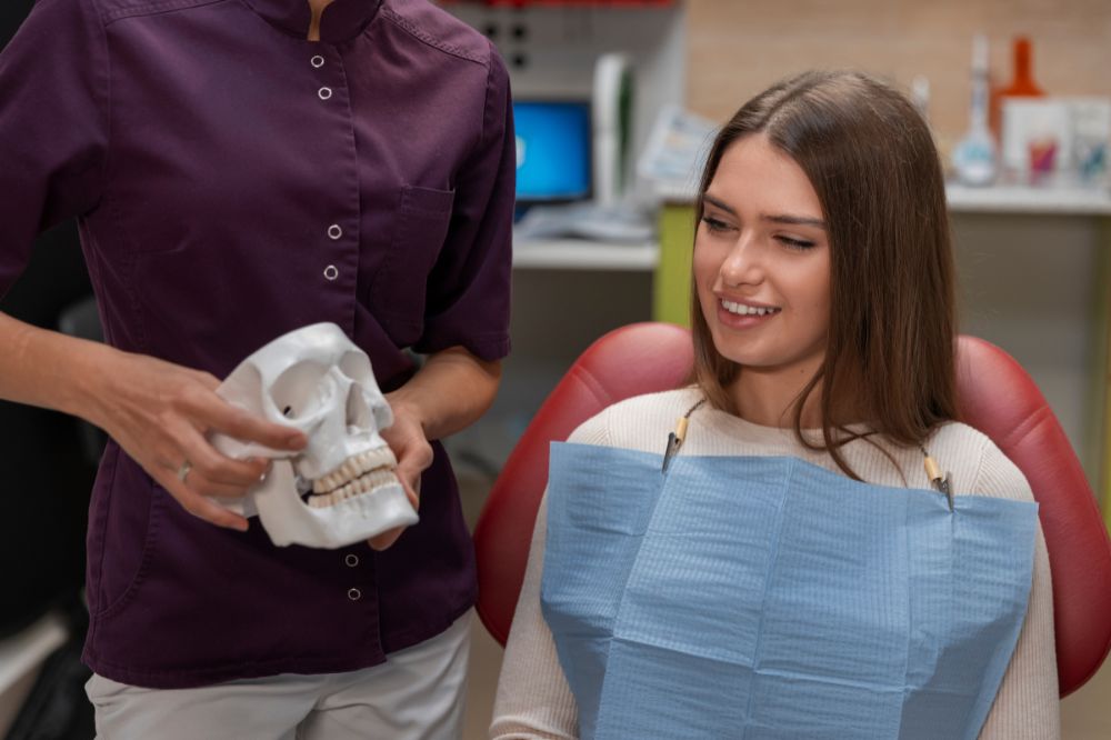 girl in dental clinic